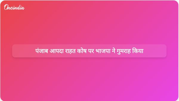 भाजपा पर पंजाब सरकार में आपदा राहत कोष के बारे में झूठ फैलाने का आरोप
