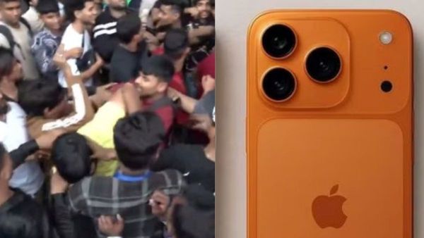 iPhone 17 के लिए मारामारी: लाखों के फोन के लिए Apple स्टोर पर भिड़ गए ग्राहक, वीडियो वायरल