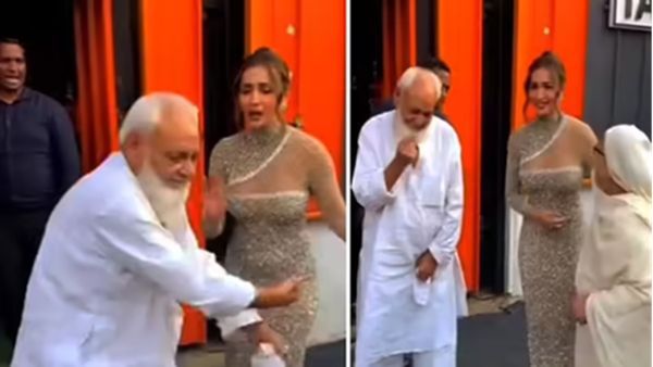 मलाइका अरोड़ा को देखते ही बुजुर्ग शख्स ने किया ऐसा काम, कैमरे में कैप्चर हुआ ये सब