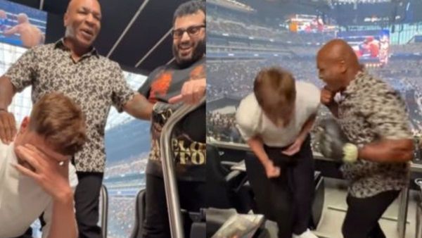 VIDEO: Mike Tyson ने MrBeast को एक ही पंच में जमीन पर गिराया, वायरल वीडियो देख हिल जाएंगे आप!