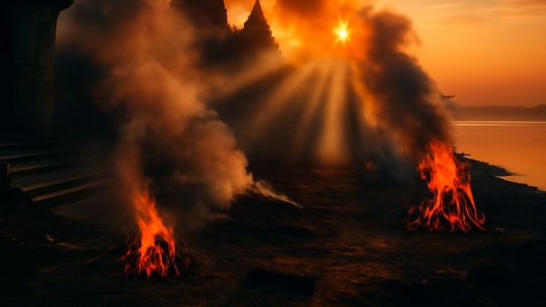 पुरी स्वर्गद्वार में चमत्कार: चिता पर लेटी 'मुर्दा' औरत अचानक हो गई जिंदा! डॉक्टरों की उड़ी हवाइयां