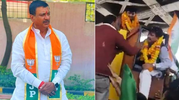 VIDEO: हवा में झूलते करोड़पति BJP सांसद कौन? अंबेडकर प्रतिमा पर माला चढ़ाते यूं लटके, देखकर दर्द होगा पेट