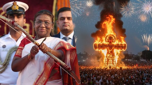Delhi Dussehra: राष्ट्रपति मुर्मू ने प्रतीकात्मक रुप से किया रावण दहन, बारिश के कारण PM Modi का कार्यक्रम रद्द