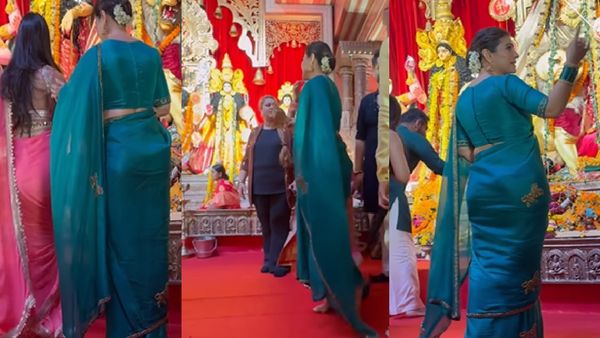 मां दुर्गा के सामने मंडप पर ये क्या करने लगीं काजोल? साड़ी में की ऐसी हरकत, वीडियो देख लोगों के उड़े होश