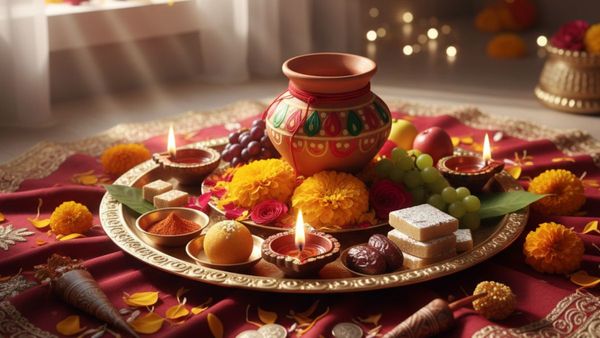 Karwa Chauth Thali: कौन-कौन सी चीजें करवा चौथ की थाली में रखते हैं? सास नहीं हैं तो किन्हें दे सब सामान?