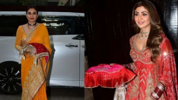 Karwa Chauth पर किस एक्ट्रेस ने पहना सबसे खास Outfit? देखें Raveena Tandon से लेकर Mira Rajput तक का लुक