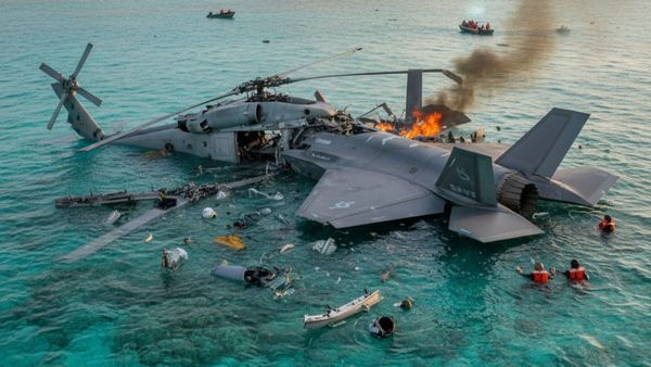 US Navy Jet Crash: सिर्फ आधे घंटे में अमेरिकन नेवी का हेलीकॉप्टर और फाइटर जेट रहस्यमयी तरीके से क्रैश