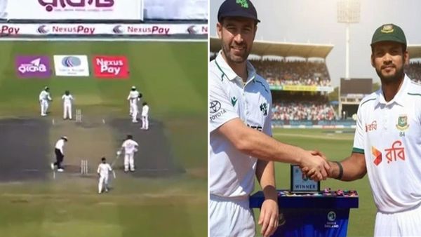 BAN vs IRE ढाका टेस्ट में अचानक आया भूकंप! बीच में ही रोका गया मैच, क्या क्रिकेट इतिहास में पहली बार हुआ ऐसा?