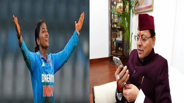 ICC Women's Cricket World Cup स्टार स्नेहा राणा को CM धामी ने फोन पर दी बधाई, 50 लाख रुपए देने की घोषणा