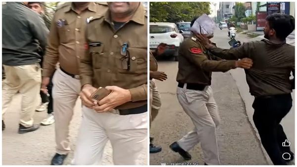 Bhopal MP News: भोपाल में हवलदार की गुंडागर्दी: ₹250 देने से मना किया तो कर्मचारी को पीटा– VIDEO वायरल