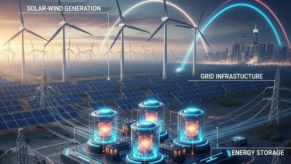 Clean Energy Push: सोलर-विंड के दौर में ग्रिड और एनर्जी स्टोरेज क्यों बने गेम-चेंजर, भारत के लिए क्यों अहम है?