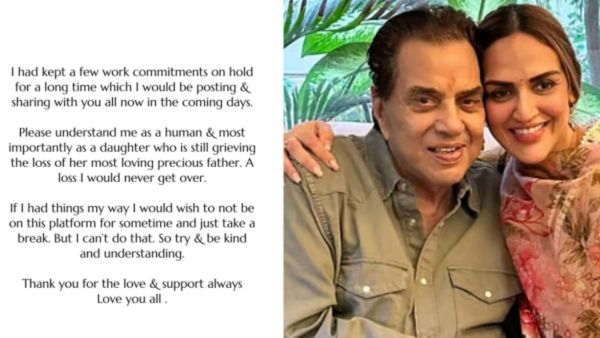 पिता धर्मेंद्र के निधन से बुरी तरह टूट गई हैं बेटी ईशा देओल, पोस्ट शेयर कर बयां किया दर्द