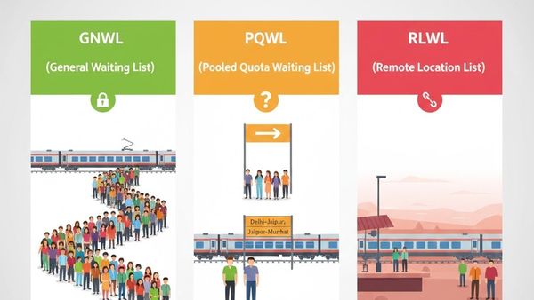 Indian Railway: ट्रेन टिकट कन्फर्म होगा या नहीं? आप जानते हैं GNWL, PQWL, RLWL वेटिंग लिस्ट का क्या है मतलब