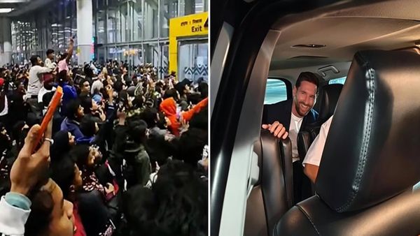 Lionel Messi: भारत की धरती पर 14 साल बाद मेसी की एंट्री, एयरपोर्ट पर उमड़ी भीड़, आतिशबाजी में डूबा कोलकाता