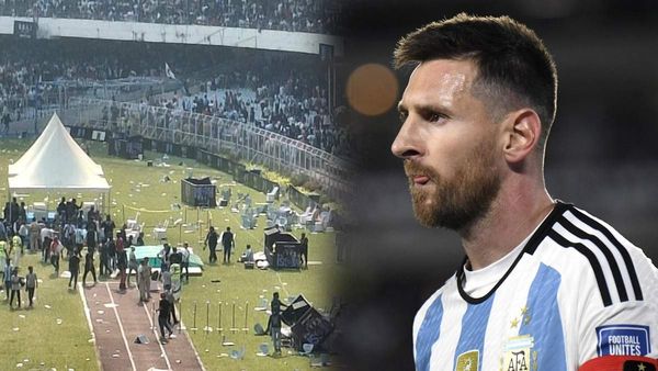 Lionel Messi: 14 साल बाद भारत आए मेसी के साथ हुआ बड़ा कांड! कुछ ही मिनट में छोड़ना पड़ा मैदान, Video Viral