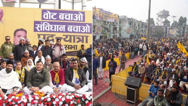 Sanjay Singh: यूपी की सड़कों पर उतरे संजय सिंह, रामपुर से अमरोहा तक 'वोट बचाओ, संविधान बचाओ' यात्रा