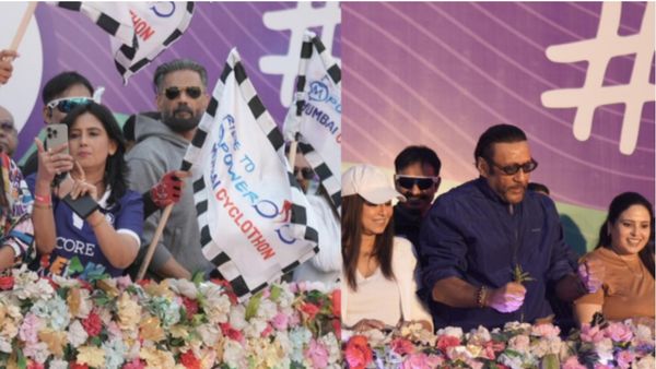 मेंटल हेल्थ अवेयरनेस के लिए मुंबई में हुआ सबसे बड़ा साइक्लोथ, जिसमें जैकी, सुनील शेट्टी और महिमा चौधरी पहुंची