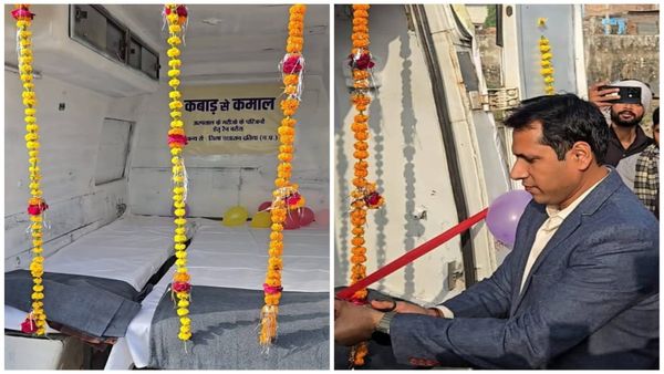 MP News: जानिए कैसे कबाड़ से हुई जुगाड़, दतिया कलेक्टर की पहल से अनुपयोगी एंबुलेंस बनीं रेन बसेरा
