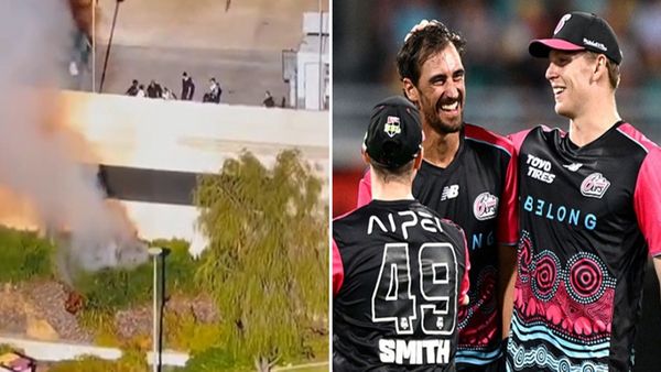मैदान पर रनों की बारिश, बाहर आग का तांडव! पर्थ स्टेडियम के पास लगी भीषण आग, दर्शकों में मचा हड़कंप!