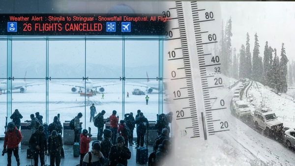 Flight Cancelled: बर्फबारी और बारिश से फ्लाइट कैंसिल, घंटों लेट चल रहीं ट्रेनें, यात्रा से पहले चेक करें अपडेट