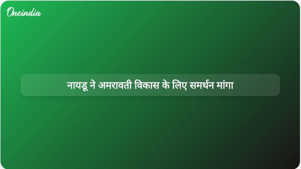 नायडू ने अमरावती के लिए वैधानिक दर्जा और विकसित भारत योजना के लिए वित्तीय सहायता का अनुरोध किया