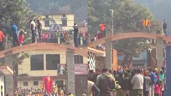 Rudraprayag News अगस्त्य मुनि महाराज की डोली के प्रवेश को लेकर बवाल, भक्तों ने गेट तोड़कर कराई एंट्री