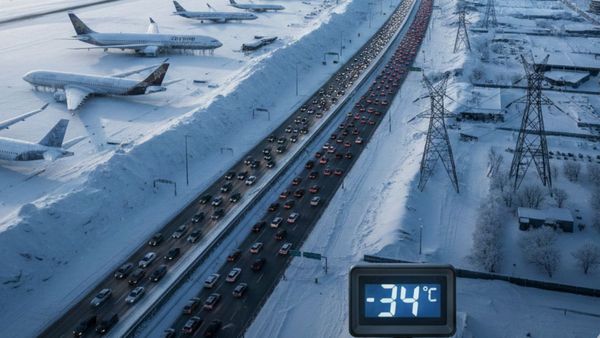 US Winter Storm: अमेरिका में कयामत की ठंड! 10,000 फ्लाइट रद्द, -34°C तक पहुंचा तापमान,18 राज्यों में इमरजेंसी