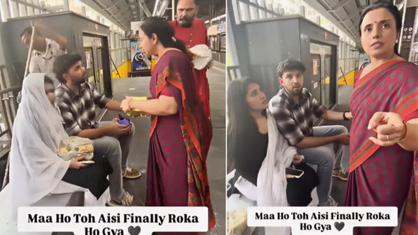 Metro Station पर गर्लफ्रेंड संग बेटे ने किया ऐसा कांड! मौके पर ही मां ने किया अजब-गजब काम, चौंकाने वाला-VIDEO