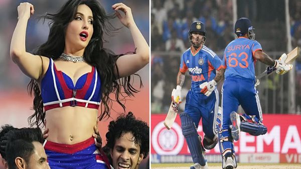 VIDEO: ड्रेसिंग रूम छोड़ बालकनी में आए सूर्या-ईशान, नोरा फतेही का डांस देखने के लिए छाया पागलपन?