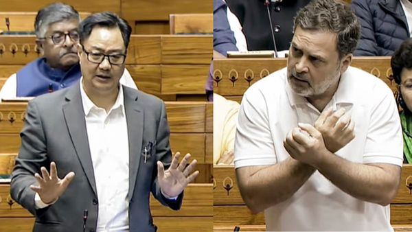 Parliament: 'कोई माई का लाल पैदा नहीं हुआ जो देश बेच सके', राहुल गांधी के आरोप पर किरेन रिजिजू का करारा पलटवार