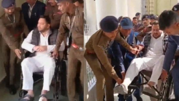 Tejashwi Yadav Wheelchair Video: व्हीलचेयर पर विधानसभा पहुंचे तेजस्वी यादव, क्या हुआ, कैसे हुई ये हालत?