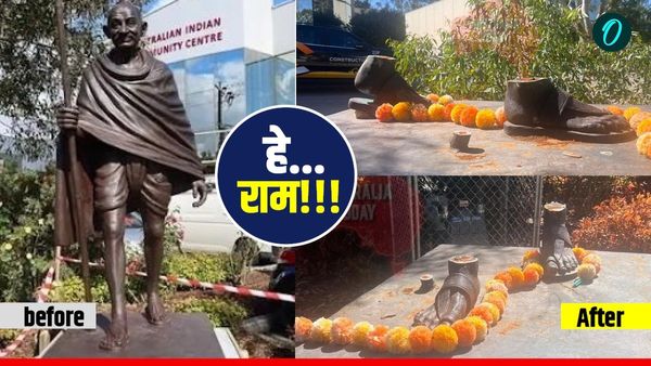 Australia: महात्मा गांधी की 4 क्विंटल बजनी कांसे की मूर्ति काटकर ले गए चोर, चिपके रह गए पैर