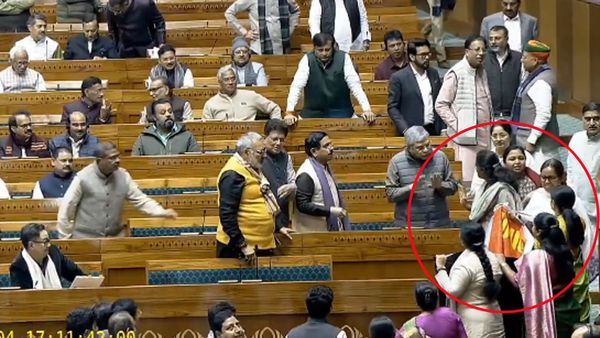 Kiren Rijiju ने शेयर किया विपक्षी महिला सांसदों का वीडियो, PM की सीट के पास कर रही थीं प्रदर्शन