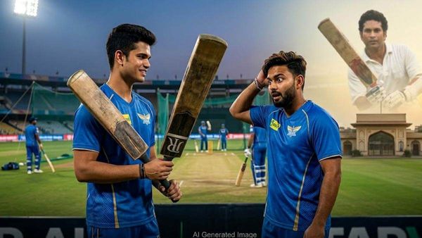 कितना है अर्जुन तेंदुलकर के बल्ले का वजन? ऋषभ पंत का घूम गया दिमाग, इतना भारी बैट?