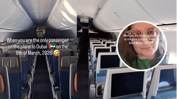 Dubai flight Viral Video: किस्मत हो तो ऐसी! पूरी फ्लाइट में अकेली पैसेंजर, पायलट ने खुद आकर मांगी माफी