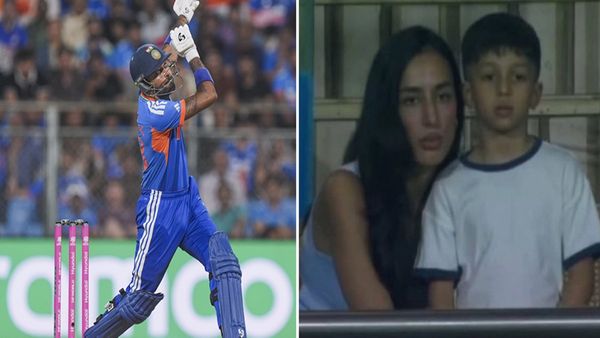 IND vs ENG: हार्दिक पंड्या का विकेट गिरते ही मायूस हुए बेटे अगस्त्य, स्टैंड्स में माहिका शर्मा ने लगाया गले