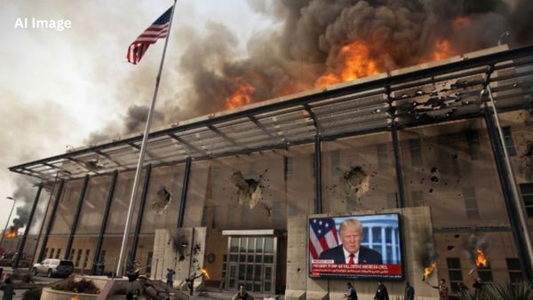 Iran Vs USA: युद्ध के मैदान छोड़ कर भागेंगे ट्रंप? दुबई से बगदाद तक अमेरिकी दूतावास पर ईरान का अटैक