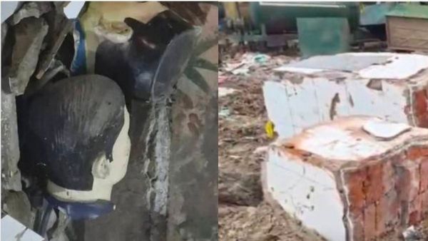 शाहजहाँपुर में काकोरी में शहीदों की प्रतिमाओं को गिराए जाने से लोग हुए आगबबूला, FIR दर्ज