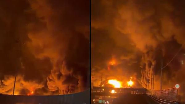 Iran US War: तेहरान के तेल भंडार पर हमला! आग, धुएं और काली बारिश में दिखा क़यामत जैसा मंजर, देखें VIDEO