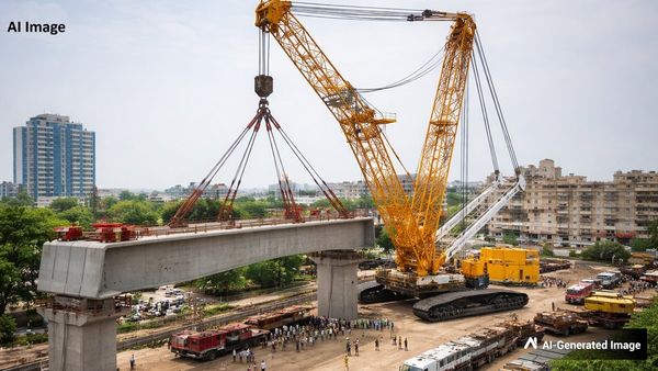 Ahmedabad Mumbai Bullet Train: ट्रैक बनाने के लिए क्रॉलर क्रेन का इस्तेमाल, जानें क्या है इसकी खासियत