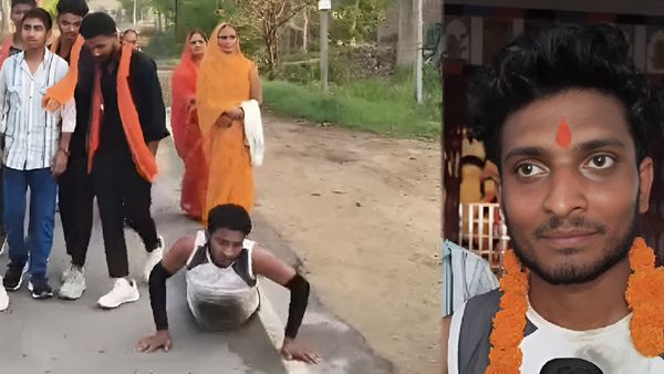 Basti के योगेश कौन हैं? 4 साल झेली पत्नी की प्रताड़ना, तलाक मिलते ही 12 घंटे में 9KM दंडवत पहुंचे मंदिर-VIDEO