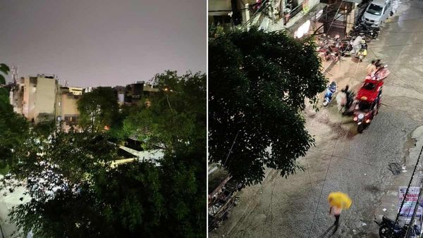 Delhi Weather Now: देर शाम अचानक दिल्ली-एनसीआर में झमाझम बारिश, आंधी ने मचाया कहर, कल कैसा रहेगा मौसम?
