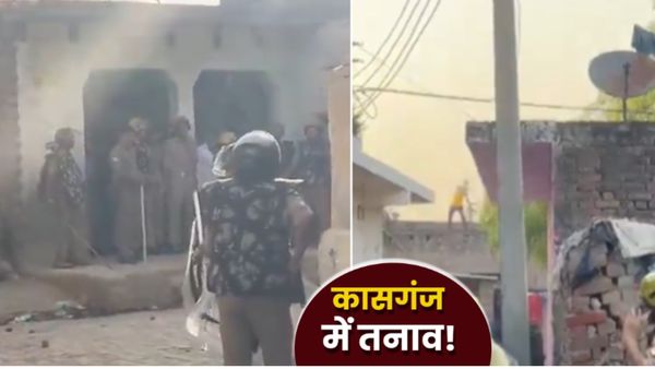 Kasganj में अंबेडकर शोभायात्रा पर पथराव, एक पुलिसकर्मी घायल, 10 लोग हिरासत में