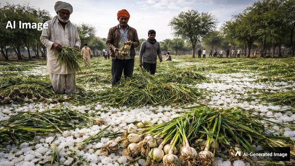 Rajasthan Weather: ओले और बारिश को लेकर IMD का अलर्ट, लहसुन और गेहूं की फसल तबाह