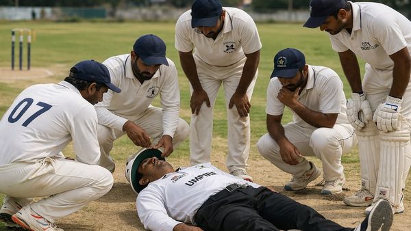 IPL की चकाचौंध के बीच मैदान पर पसरा मातम! रन आउट के फैसले पर भड़के खिलाड़ी, अंपायर को उतारा मौत के घाट