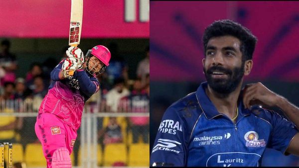 RR vs MI: 15 साल के वैभव सूर्यवंशी ने चलाया चाबुक, पहली गेंद पर बुमराह को छक्का- VIDEO