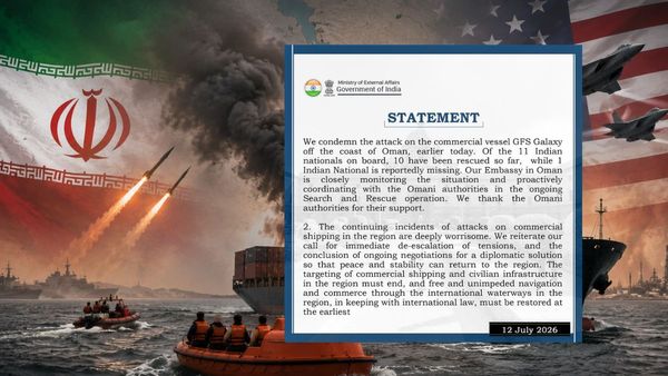 Iran US conflict: होर्मुज में ईरान का बड़ा अटैक, 1 भारतीय लापता, 10 रेस्क्यू, समंदर में मची चीख-पुकार