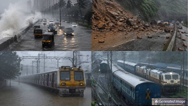 मुंबई में मूसलाधार बारिश ने मचाया तांडव, लैंडस्लाइड के बाद पुणे-मुंबई एक्सप्रेसवे बंद, कई ट्रेनें हुई कैंसिल