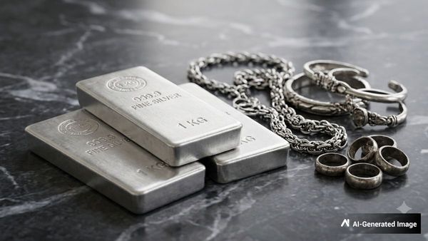 Silver Price Today: चांदी की कीमतों में फिर आया उछाल, कितना हुआ आपके शहर में 1 किलो सिल्वर का भाव?