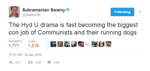 सुब्रामण्यम स्वामी के पांच उलटे बोल